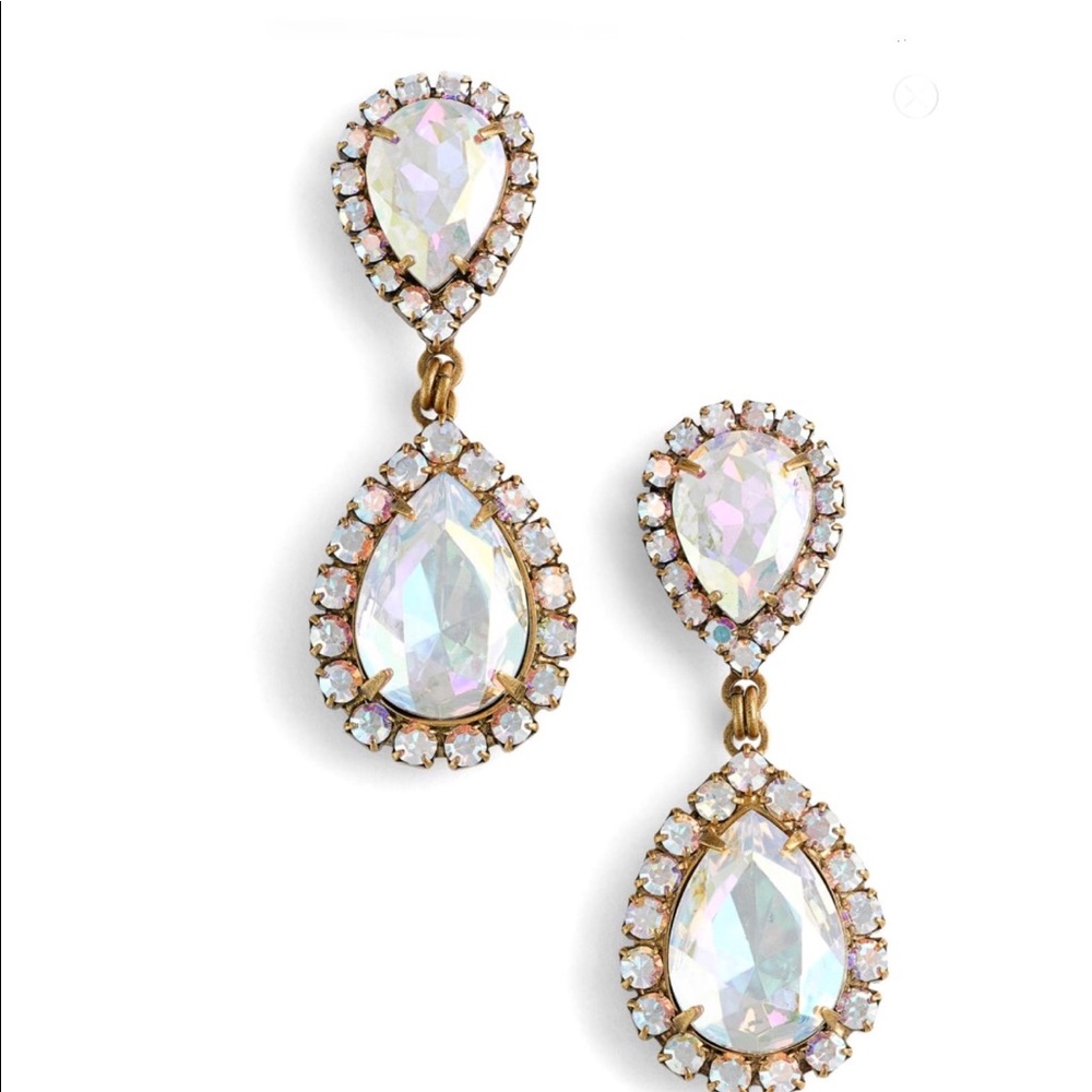 Loren HOPE “ABBA” Iridescent Crystal Drop Earrings